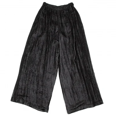 トリココムデギャルソンtricot COMME des GARCONS ベロアワイドパンツ 黒