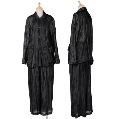 トリココムデギャルソンtricot COMME des GARCONS ベロアセットアップ 黒