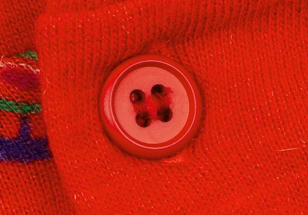 【SALE】リミフゥLIMI feu アンゴラ混クルーネックカーディガン 濃オレンジ紺緑他S K-59796_005