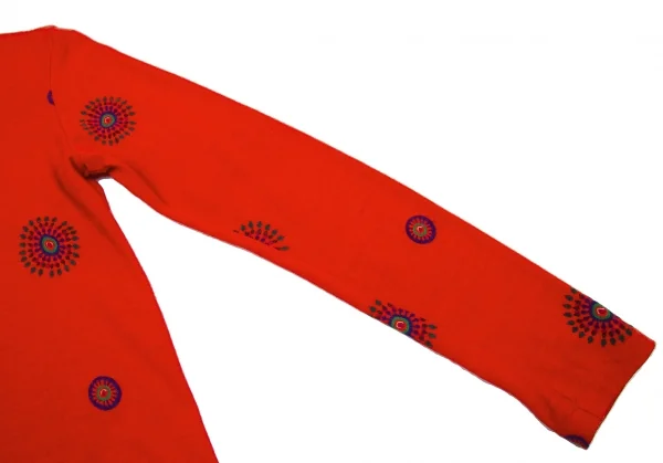 【SALE】リミフゥLIMI feu アンゴラ混クルーネックカーディガン 濃オレンジ紺緑他S K-59796_006