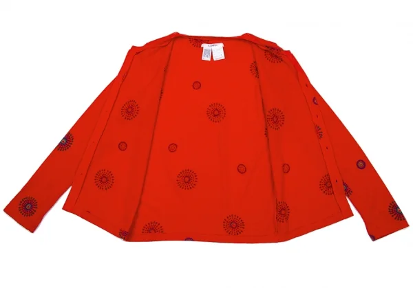 【SALE】リミフゥLIMI feu アンゴラ混クルーネックカーディガン 濃オレンジ紺緑他S K-59796_009