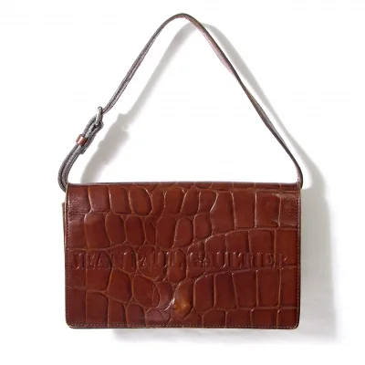 【SALE】ジャンポールゴルチエJean Paul GAULTIER 型押しショルダーバッグ