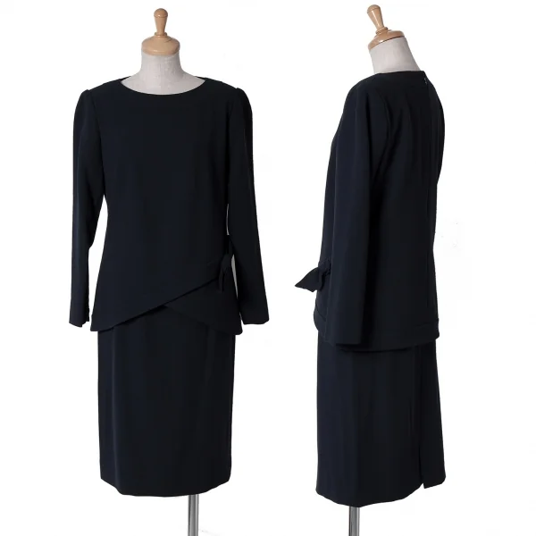 jun ashida Ribbon Design Top & Skirt Navy 9 K-59888_001