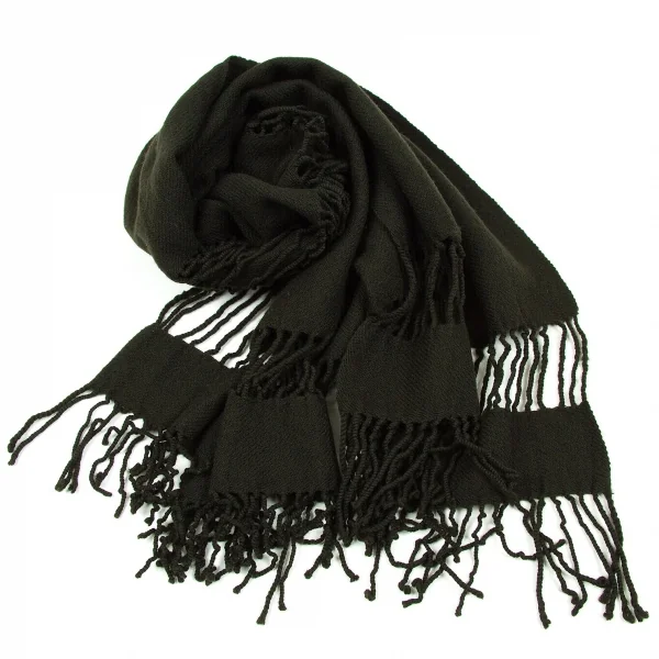 【SALE】リミフゥLIMI feu フリンジデザインストール カーキ K-59922_005