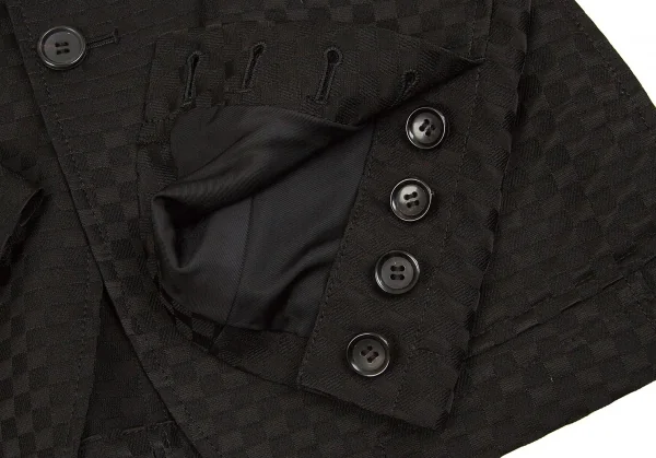 【SALE】ジュンヤワタナベ コムデギャルソンJUNYA WATANABE COMME des GARCONS チェッカーフラッグジャケット 黒S K-59947_010