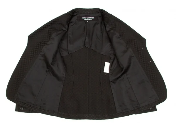 【SALE】ジュンヤワタナベ コムデギャルソンJUNYA WATANABE COMME des GARCONS チェッカーフラッグジャケット 黒S K-59947_013