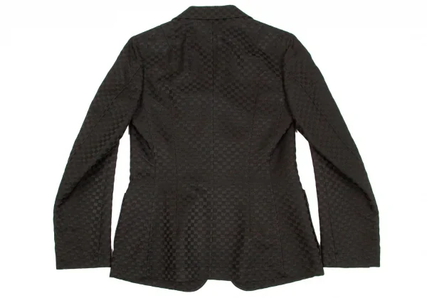 【SALE】ジュンヤワタナベ コムデギャルソンJUNYA WATANABE COMME des GARCONS チェッカーフラッグジャケット 黒S K-59947_014