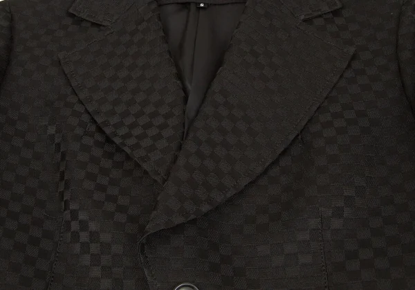 【SALE】ジュンヤワタナベ コムデギャルソンJUNYA WATANABE COMME des GARCONS チェッカーフラッグジャケット 黒S K-59947_005