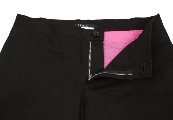 【SALE】リミフゥLIMI feu リボンポケットコットンショートパンツ 黒ピンクS K-59951_005