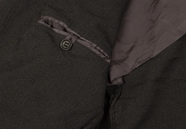 【SALE】コムデギャルソン オムドゥCOMME des GARCONS HOMME DEUX ポリ製品染めストライプジャケット グレーS K-59989_011