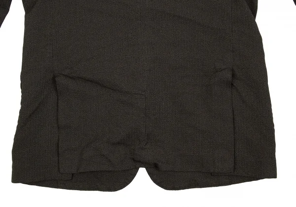 【SALE】コムデギャルソン オムドゥCOMME des GARCONS HOMME DEUX ポリ製品染めストライプジャケット グレーS K-59989_014