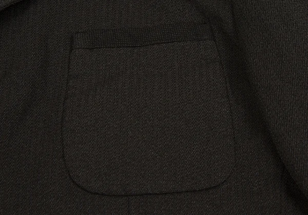 【SALE】コムデギャルソン オムドゥCOMME des GARCONS HOMME DEUX ポリ製品染めストライプジャケット グレーS K-59989_005