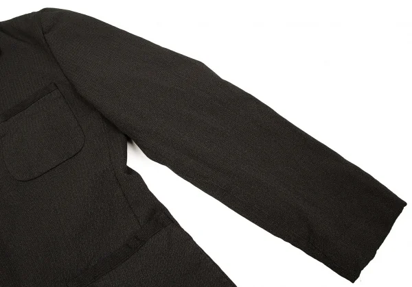 【SALE】コムデギャルソン オムドゥCOMME des GARCONS HOMME DEUX ポリ製品染めストライプジャケット グレーS K-59989_007