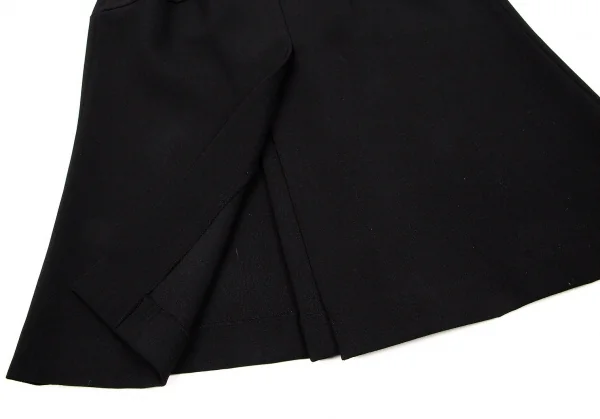 【SALE】プラダPRADA ウールギャバボックスプリーツデザインスカート 黒42 K-60012_009