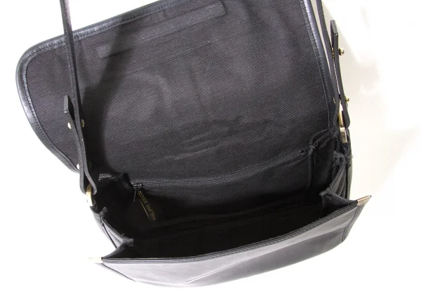 【SALE】フィリップ ルクーPHILIPPE ROUCOU レザーバッグ 黒ベージュ K-60016_012