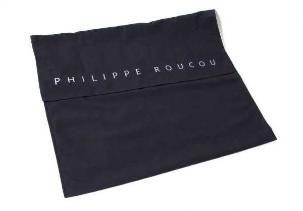 【SALE】フィリップ ルクーPHILIPPE ROUCOU レザーバッグ 黒ベージュ K-60016_014