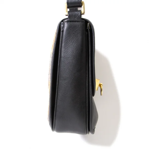 【SALE】フィリップ ルクーPHILIPPE ROUCOU レザーバッグ 黒ベージュ K-60016_006