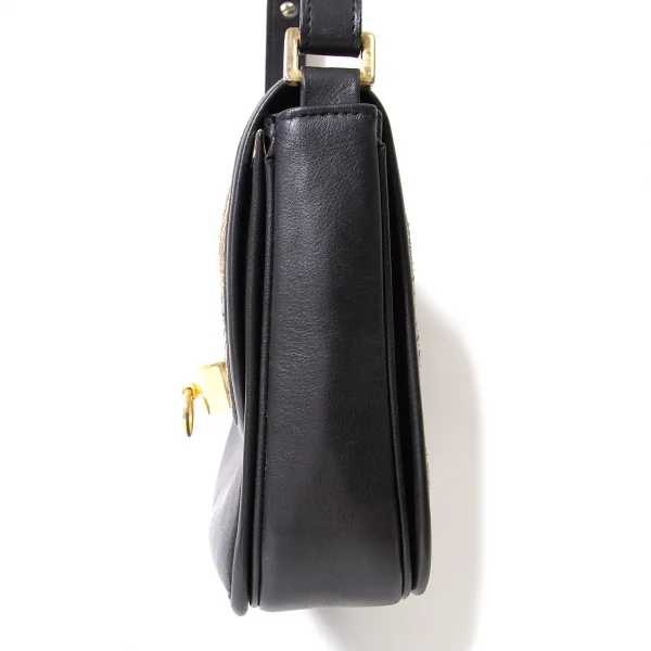 【SALE】フィリップ ルクーPHILIPPE ROUCOU レザーバッグ 黒ベージュ K-60016_007