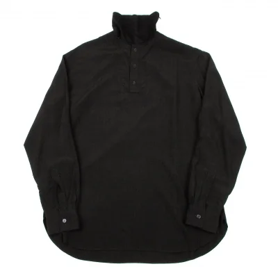 ヨウジヤマモト プールオムYohji Yamamoto POUR HOMME ハイネックデザインプルオーバーシャツ
