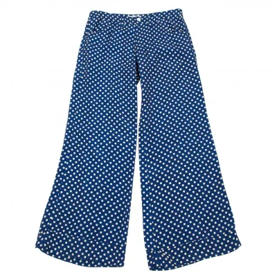 ジュンヤワタナベ コムデギャルソンJUNYA WATANABE COMME des GARCONSキュプラドットパンツ 青ベージュ