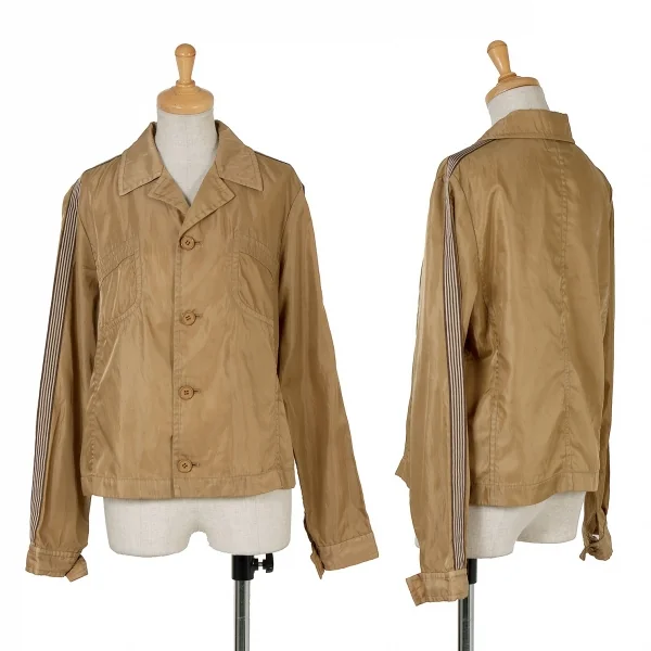 【SALE】トリコ コムデギャルソンtricot COMME des GARCONSポリテープ製品染めナイロンシャツジャケット キャメルM K-60400_001
