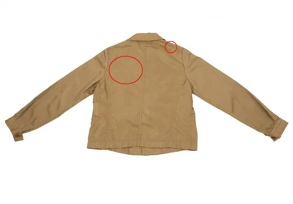 【SALE】トリコ コムデギャルソンtricot COMME des GARCONSポリテープ製品染めナイロンシャツジャケット キャメルM K-60400_012