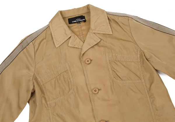【SALE】トリコ コムデギャルソンtricot COMME des GARCONSポリテープ製品染めナイロンシャツジャケット キャメルM K-60400_003
