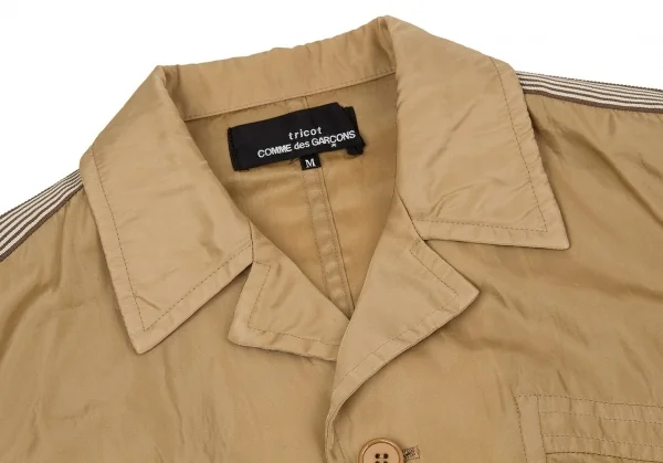 【SALE】トリコ コムデギャルソンtricot COMME des GARCONSポリテープ製品染めナイロンシャツジャケット キャメルM K-60400_004