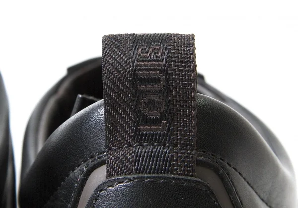 【SALE】ルイヴィトンLouis Vuitton レザーベルクロスニーカー 黒茶7（26位） K-60715_014