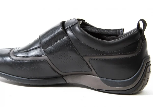【SALE】ルイヴィトンLouis Vuitton レザーベルクロスニーカー 黒茶7（26位） K-60715_015