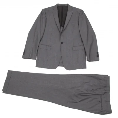 バーバリー ブラックレーベルBURBERRY BLACK LABEL ウールシルク1Bテーラードセットアップスーツ グレー