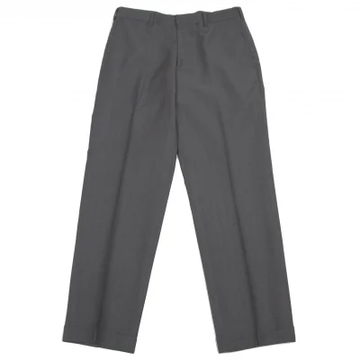 コムデギャルソン オムドゥCOMME des GARCONS HOMME DEUX シャドーストライプトラウザーパンツ 濃淡グレー