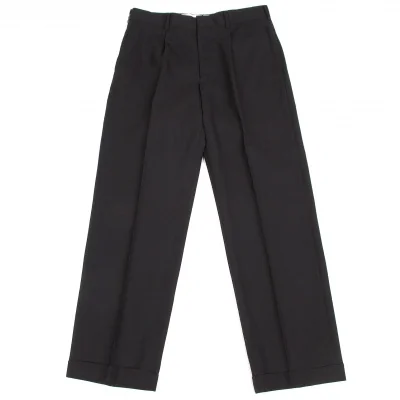 コムデギャルソン オムドゥCOMME des GARCONS HOMME DEUX ドビー織りトラウザーパンツ 黒