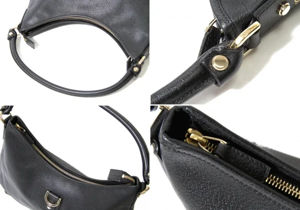 【SALE】グッチGUCCI レザーホーボーバッグ 黒 K-60930_014