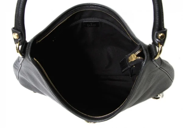 【SALE】グッチGUCCI レザーホーボーバッグ 黒 K-60930_015