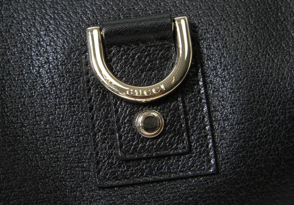 【SALE】グッチGUCCI レザーホーボーバッグ 黒 K-60930_004