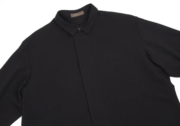 Y's for men Wool gabardine Long Sleeve Shirt K-60985_002