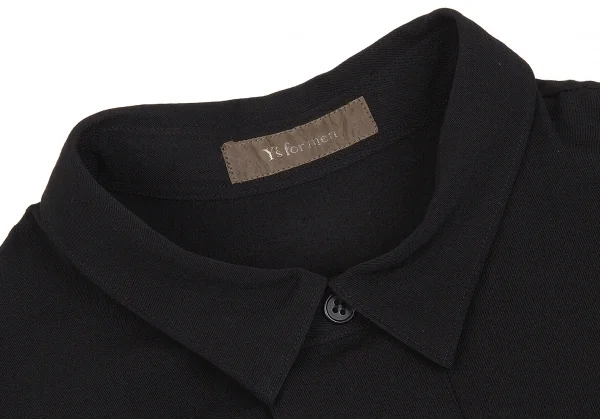 Y's for men Wool gabardine Long Sleeve Shirt K-60985_003