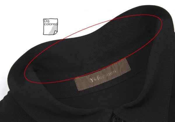 Y's for men Wool gabardine Long Sleeve Shirt K-60985_004