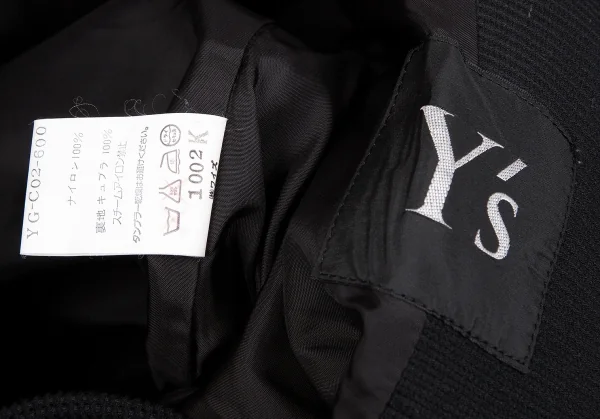 Y's Nylon Rib Knit Long Coat K-60994_019