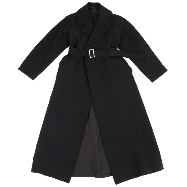 Y's Nylon Rib Knit Long Coat K-60994_002