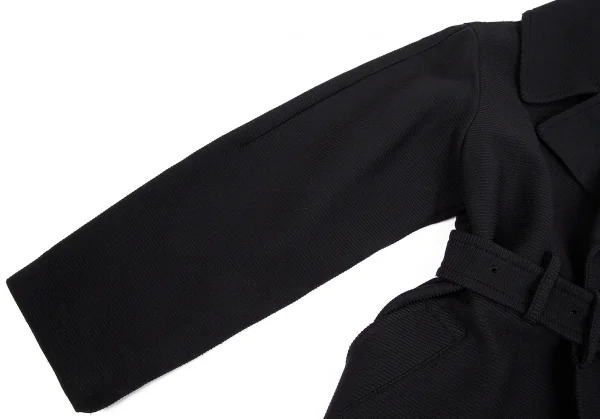 Y's Nylon Rib Knit Long Coat K-60994_004