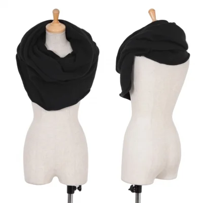 ヨウジヤマモト ファムYohji Yamamoto FEMME ウールナイロンニットロングスヌード