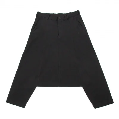 ブラック コムデギャルソンBLACK COMME des GARCONS ポリ製品染めサルエルパンツ 黒