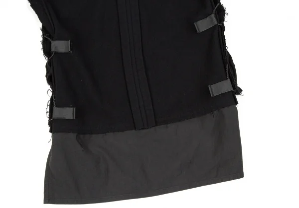 【SALE】ズッカzucca ワイヤーネックフェルトプルオーバージャケット 黒M K-61056_014