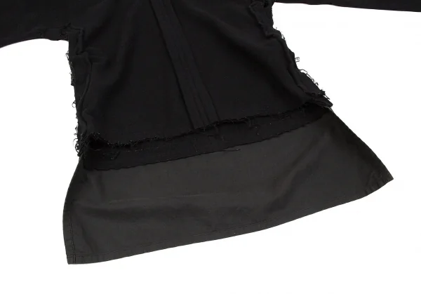 【SALE】ズッカzucca ワイヤーネックフェルトプルオーバージャケット 黒M K-61056_008