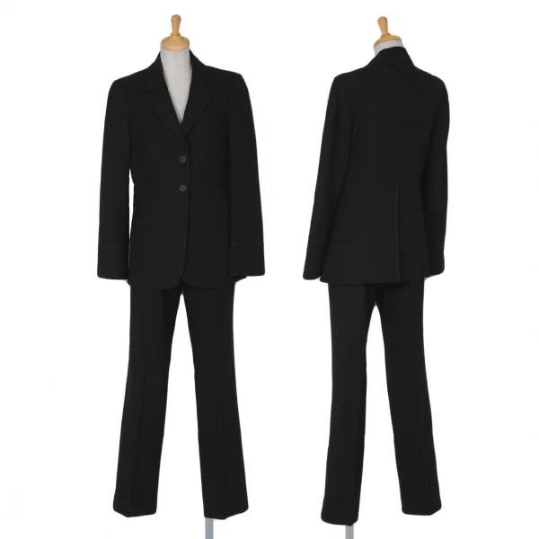 【SALE】グッチGUCCI ウールボタンフライパンツ 黒40 K-61173_013