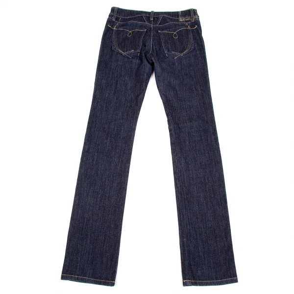 【SALE】ルジャンドゥ マリテフランソワジルボー LE JEAN DE MARITHE FRANCOIS GIRBAUD はみ出しステッチデニムパンツ インディゴS K-61181_010