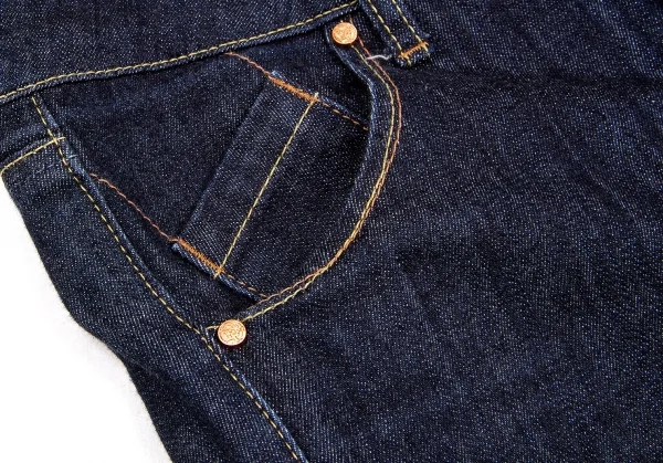 【SALE】ルジャンドゥ マリテフランソワジルボー LE JEAN DE MARITHE FRANCOIS GIRBAUD はみ出しステッチデニムパンツ インディゴS K-61181_003