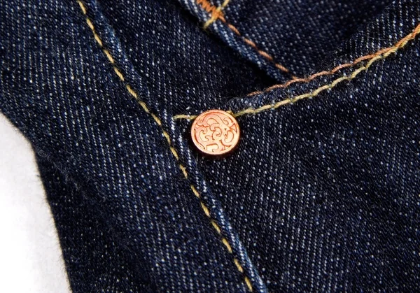 【SALE】ルジャンドゥ マリテフランソワジルボー LE JEAN DE MARITHE FRANCOIS GIRBAUD はみ出しステッチデニムパンツ インディゴS K-61181_004